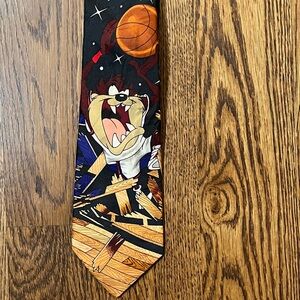 1996 Vintage Looney Tunes Mania Taz Basketball Tie Warner Brothers